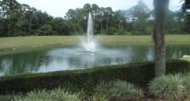 Emerald Island Resort Florida Water Fountain