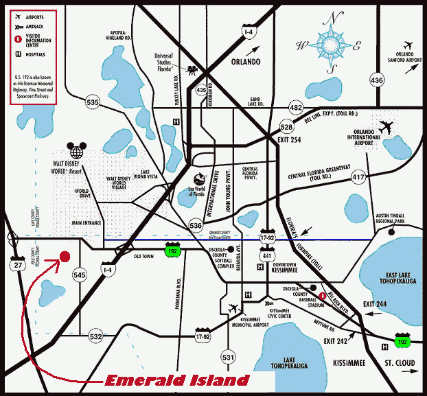 Orlando area map